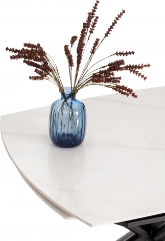 Стол обеденный Winston/Винстон Tetchair (Керамика,Металл/Белый,Черный) арт.21856