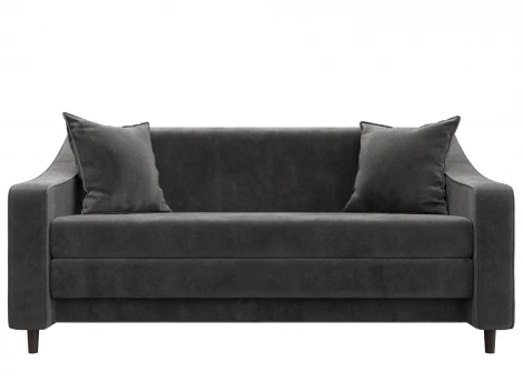 Диван прямой Лига-071 (ЛДСП,Брус,Фанера/Дерево/Велюр/Серый) Лига Диванов 129776