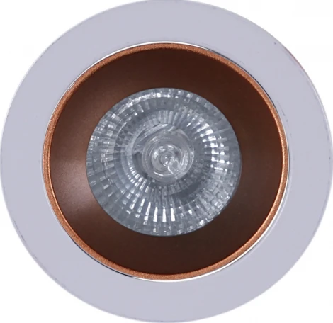 Встраиваемый точечный светильник Reluce 16085-9.0-001PT MR16 WT+ROSE GD (220V, круглые)