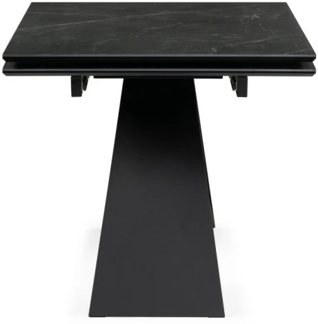 Керамический стол Woodville Ноттингем 160(220)х90х79 черный мрамор / черный 553542