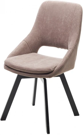 Стул ASP, 360 град. поворот. B5 Капучино, велюр / черный каркас, М-City