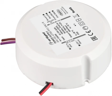 Блок питания ARJ-KE-42700-PFC-DALI-R (30W, 9-42V, 0.7A) (Arlight, IP20 Пластик, 3 года) 038300