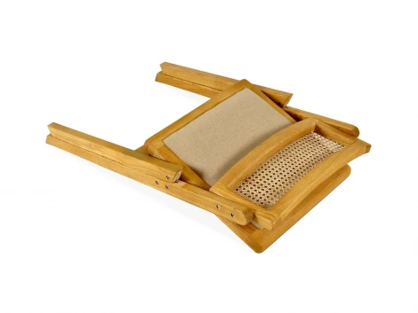 Комплект складных стульев Logan 2 шт. ОГОГО Обстановочка! 966357 (Массив,Дерево,Ротанг/Бежевый)