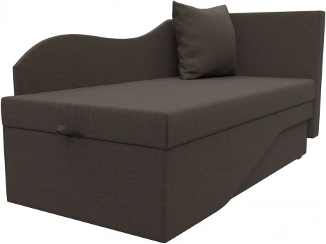 Кушетка Гармония правая (Коричневый/Рогожка) Лига Диванов арт.125297