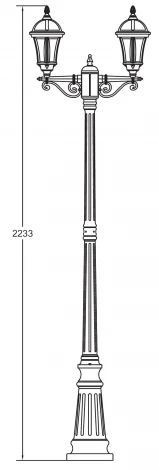 Наземный фонарь Oasis Light 95209S A Bl (220V, IP44)