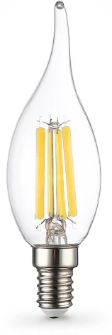 Лампа светодиодная Свеча на ветру CF35 15W 4000K Ambrella Bulbing 351524