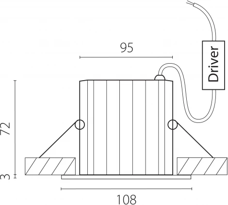 Встраиваемый светильник светодиодный Lightstar Ciclone 385147 (220V, круглые, IP65)