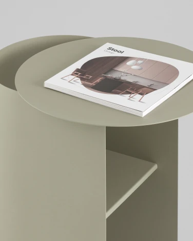 Журнальный столик Stool Group Floire металл оливковый УТ000041881