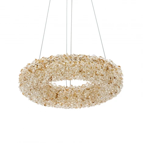 Подвесной светильник светодиодный хрустальный с регулировкой цветовой температуры Modelux MODESTYLE MS.6000.400 GD