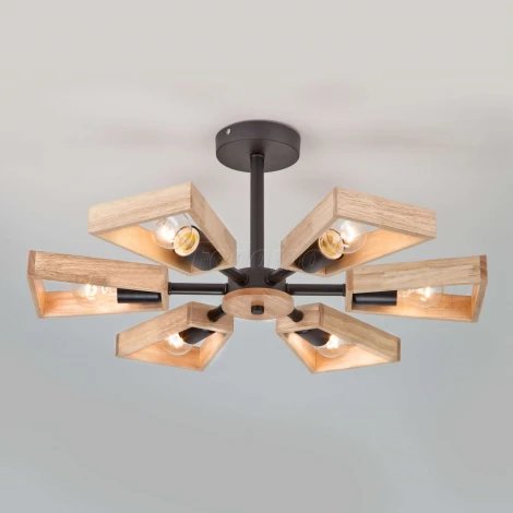 Потолочная люстра Eurosvet Klark 70056/6 черный (220V)