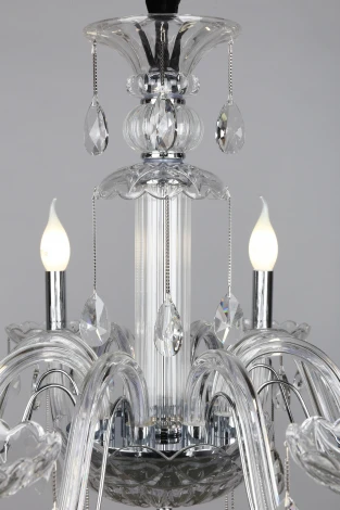 Подвесная люстра Omnilux Valledoria OML-70203-08 (220V, подвески, на цепи, подсвечник, свеча)