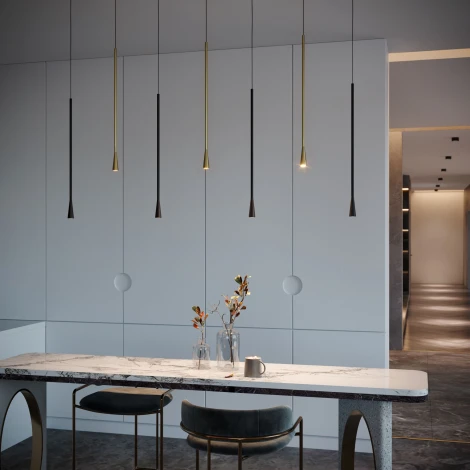 Подвесной светильник Elektrostandard Vist 50312 LED 7W 4000K латунь (220V, на проводе)