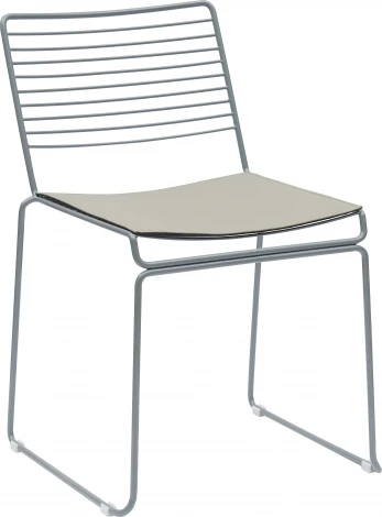 Стул обеденный Danny серый с подушкой Stool Group (арт.УТ000038985)