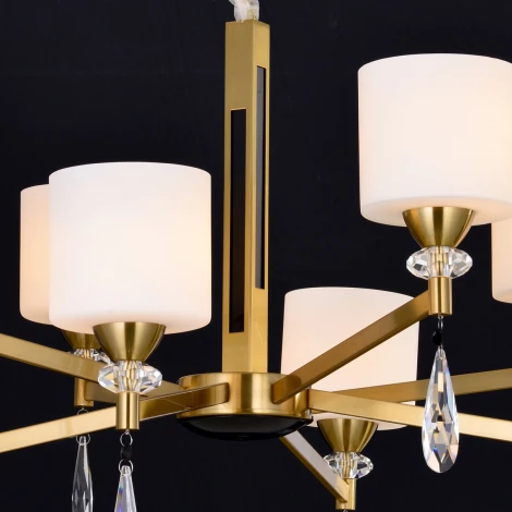 Подвесная люстра ILLUMICO IL5182-8PLS-29 BRASS KELTIC