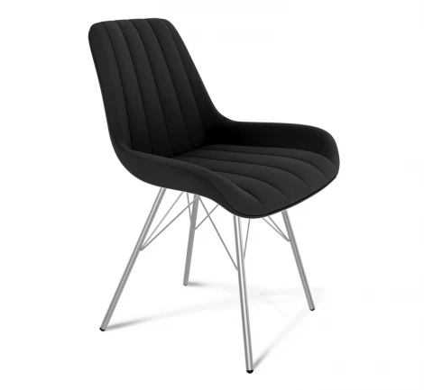 Стул Sheffilton SHT-ST37/S37 ночное затмение/хром лак 7770902307