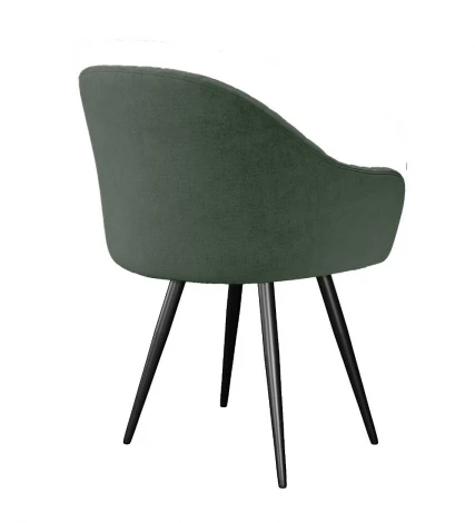 Стул DikLine 439 поворотный, TW14 зеленый, ножки черные арт.00-00079924