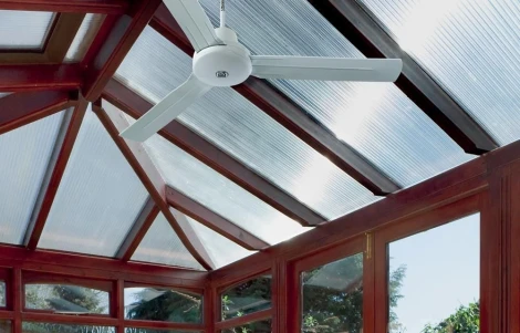 Потолочный вентилятор матовый белый 900 мм IPX5 Vortice Nordik International Plus 90/36 61701VRT