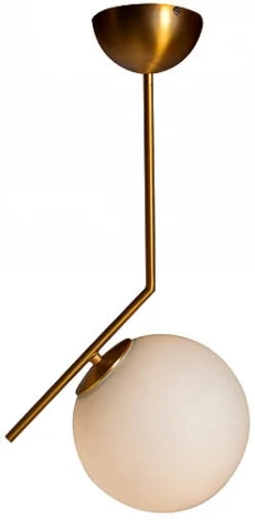 Потолочная люстра на штанге Garda Decor K2GP-825BR-S (220V, шар)