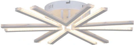 Потолочная люстра светодиодная на штанге с пультом Reluce 09824-3.3-06 WH (ночной режим, 220V)