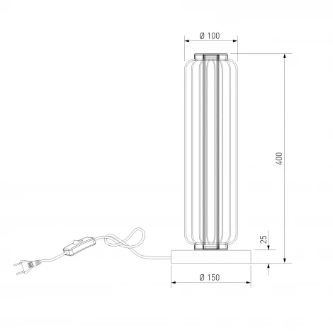 Настольная лампа светодиодная с выключателем Eurosvet Argent 308054 LED