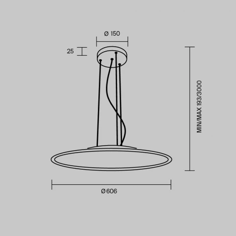 Подвесной светильник светодиодный Maytoni Industria MOD471PL-L57WK