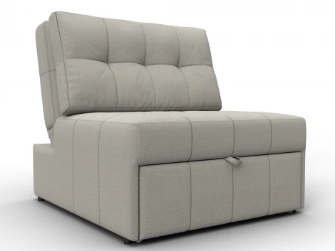 Кресло-кровать Лига-107 (80) (ЛДСП,Брус,Фанера,Рогожка/Бежевый) Лига Диванов 134890