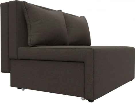 Диван прямой Лагуна (Коричневый/Рогожка) Лига Диванов арт.125931