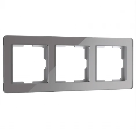 Рамка на 3 поста Acrylic (графит) Werkel W0032704 (a059323)