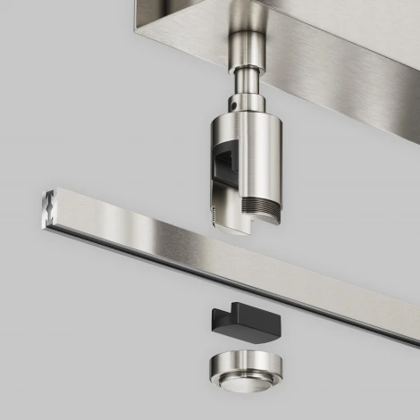 Основание потолочное Short для блока питания с вводом питания Maytoni Accessories for tracks Flarity TRA156C-BB1-PT (24V)