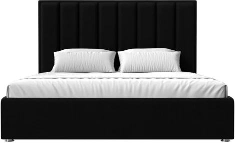 Кровать интерьерная Афродита 200 (Черный/Микровельвет) Лига Диванов арт.120618