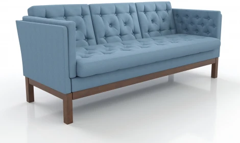 Диван Arsko Айверс Б орех голубая рогожка