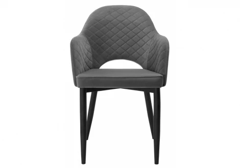 Обеденный стул на металлокаркасе Woodville Vener dark gray 11864