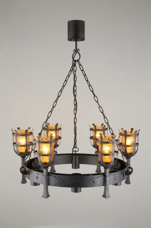 Подвесная люстра Aployt Simona APL.500.03.12 (220V, на цепи, под старину, факел)
