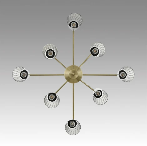 Потолочная люстра на штанге Lumion Doliana 6584/8C бронза/прозрачный, металл/стекло E14 8*40W 220V