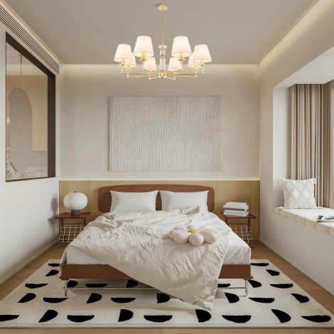 Потолочная люстра на штанге Arte Milano AM344401 344401/8 NGD (220V)