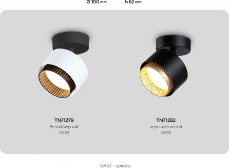 Спот настенно-потолочный поворотный Ambrella Techno Spot TN71279 (220V)