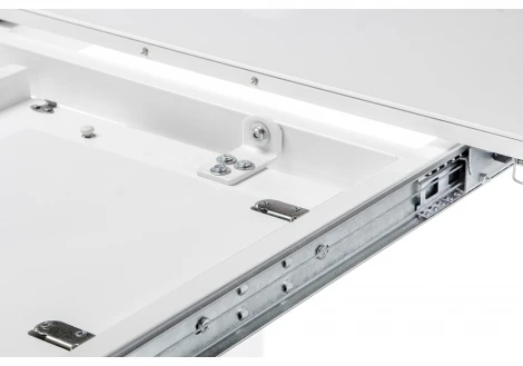 Стол на тумбе Woodville Plas 140 super white 11162