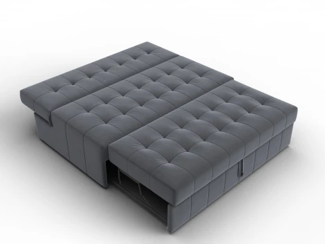 Диван прямой Лига-107 (140) (ЛДСП,Брус,Фанера,Велюр/Серый) Лига Диванов 134909