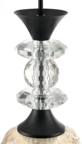 Подвесной светильник Lumion Elenika 8056/1А черный/амбер металл/стекло E27 1*60W 220V