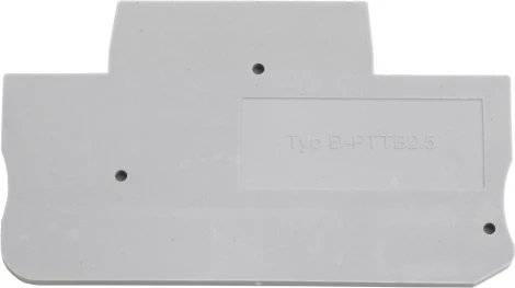 Торцевая заглушка для ЗНИ (серый) Stekker 49276