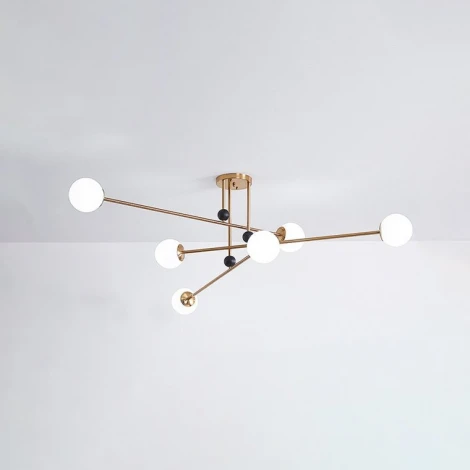 Люстра на штанге Jesi Gold ImperiumLoft Jesi01 (185383-26) (220V, шарики)