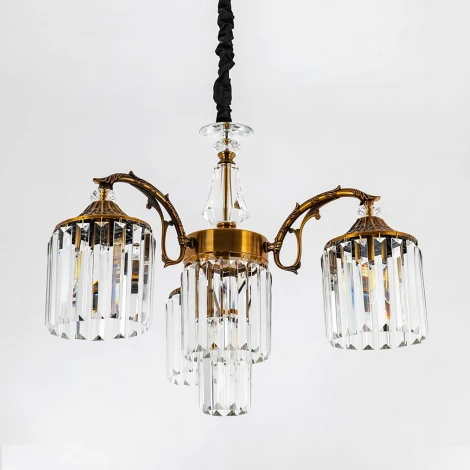 Подвесная люстра хрустальная Modelux MODELUX ML.843.3 BS