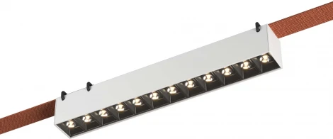 Трековый светильник ременной Downlight ST Luce Band ST455.536.12 Белый LED 1*12W 3000K 48V