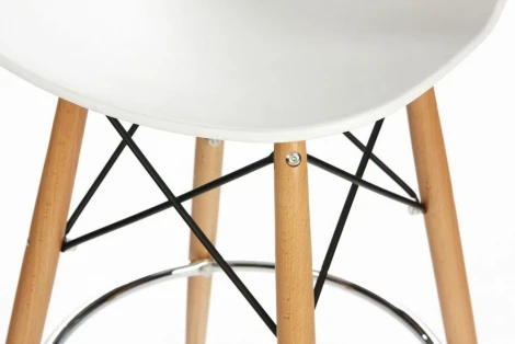 Барный стул Eiffel Белый полипропилен