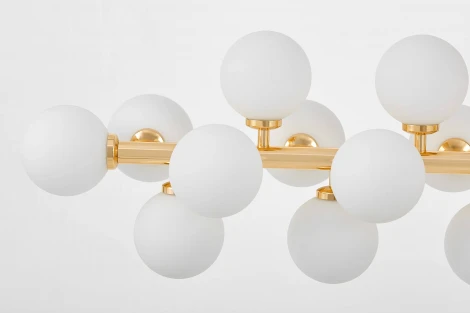 Потолочная люстра на штанге Lumina Deco Marsiada LDP 6033-24 GD