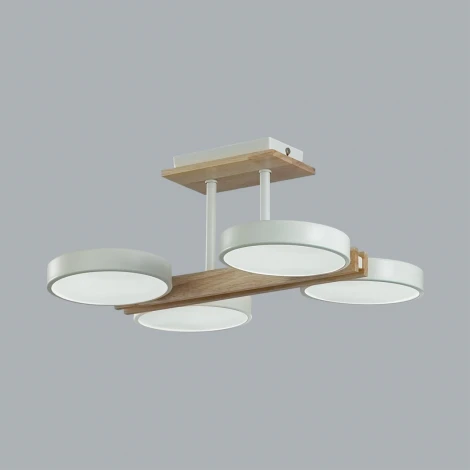 Потолочная люстра на штанге Lumion Plato 8030/72CL белый, дерево/металл, акрил LED 72W 3000-6000К 220V