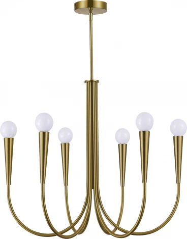 Потолочная люстра на штанге ST Luce Dutchess SL1243.303.06 Латунь E14 6*60W