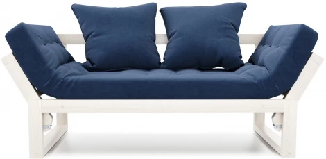 Кушетка Arsko Амбер беленый дуб синий велюр