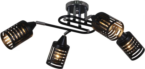 Потолочная люстра на штанге Reluce 70052-3.3-04 CR+BK (220V)