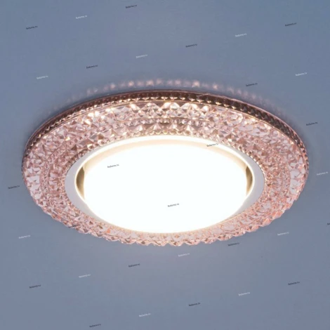 Встраиваемый точечный светильник Elektrostandard 3030 GX53 PK розовый